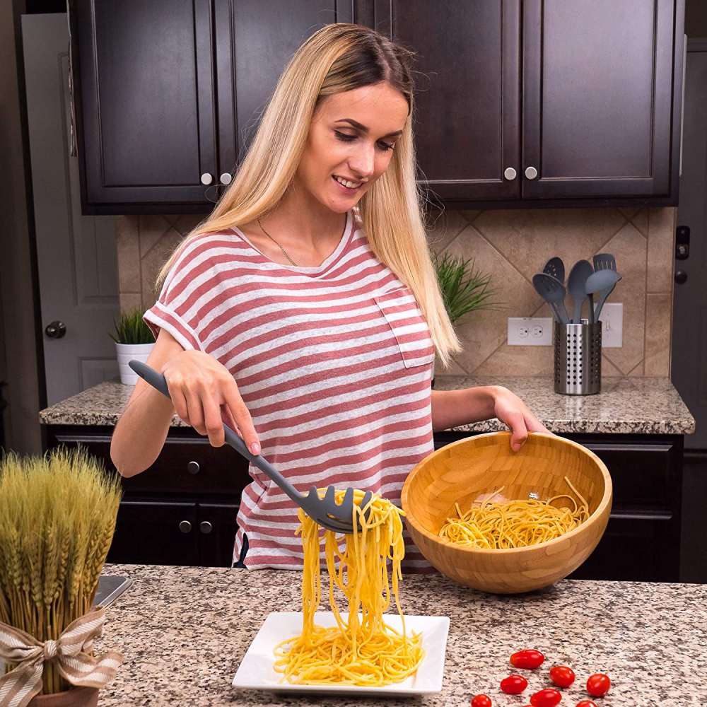 Silicone Cooking Utensils Set (Black): image 6