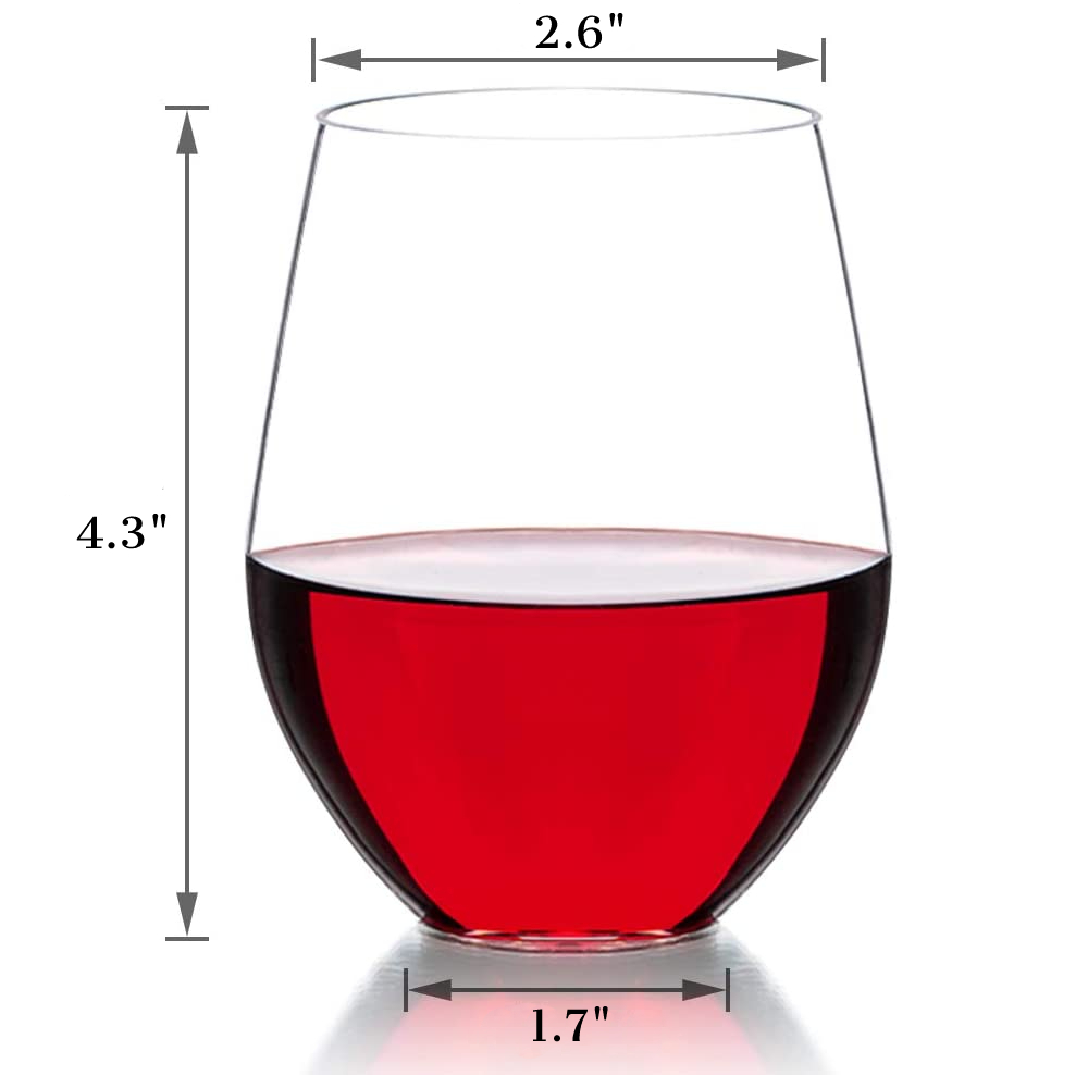 Plastic Stemless Wine Glass: image 8