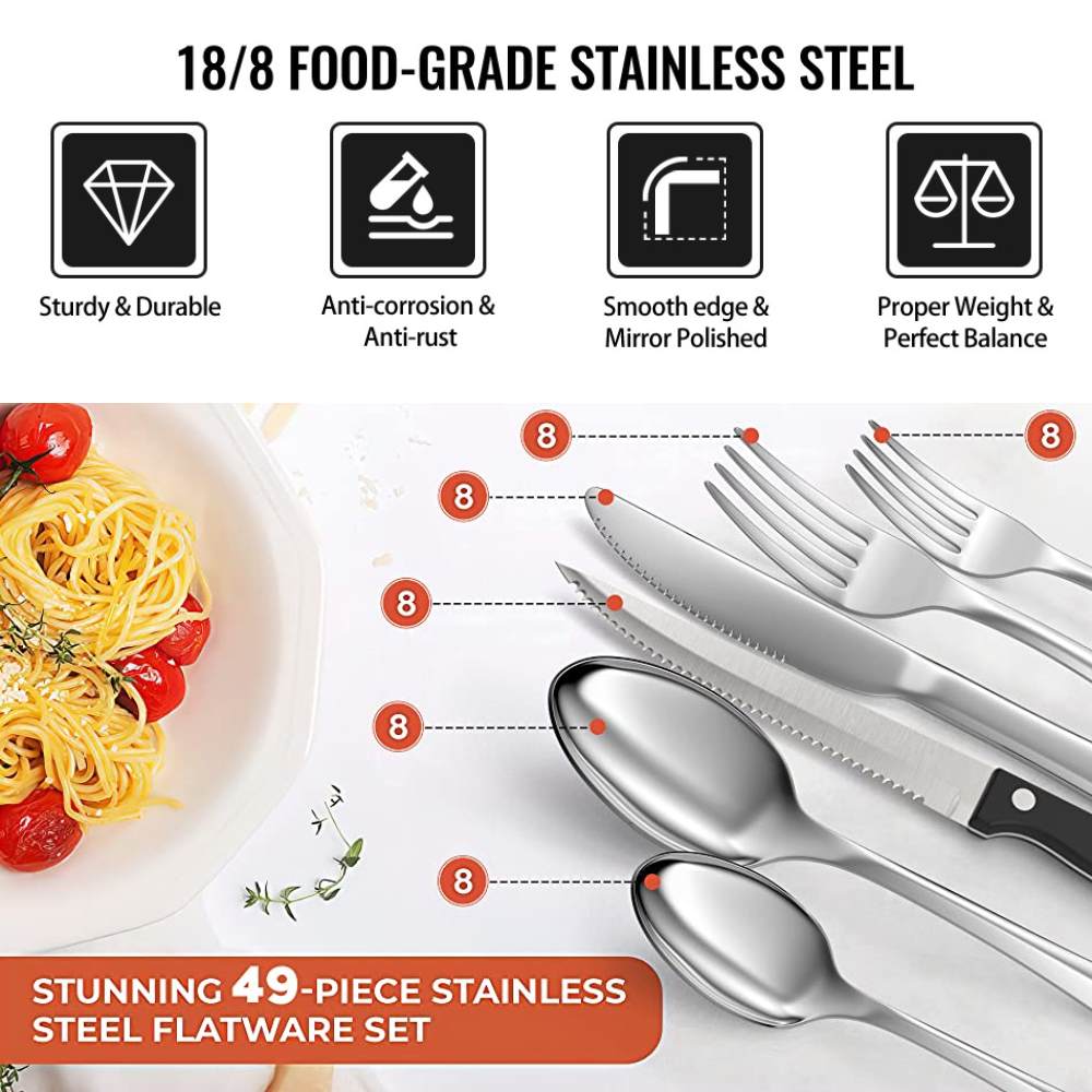 Stainless Steel Kitchen Utensil Set Cooking Utensils With Spatula 38pcs Gift  Set | eBay