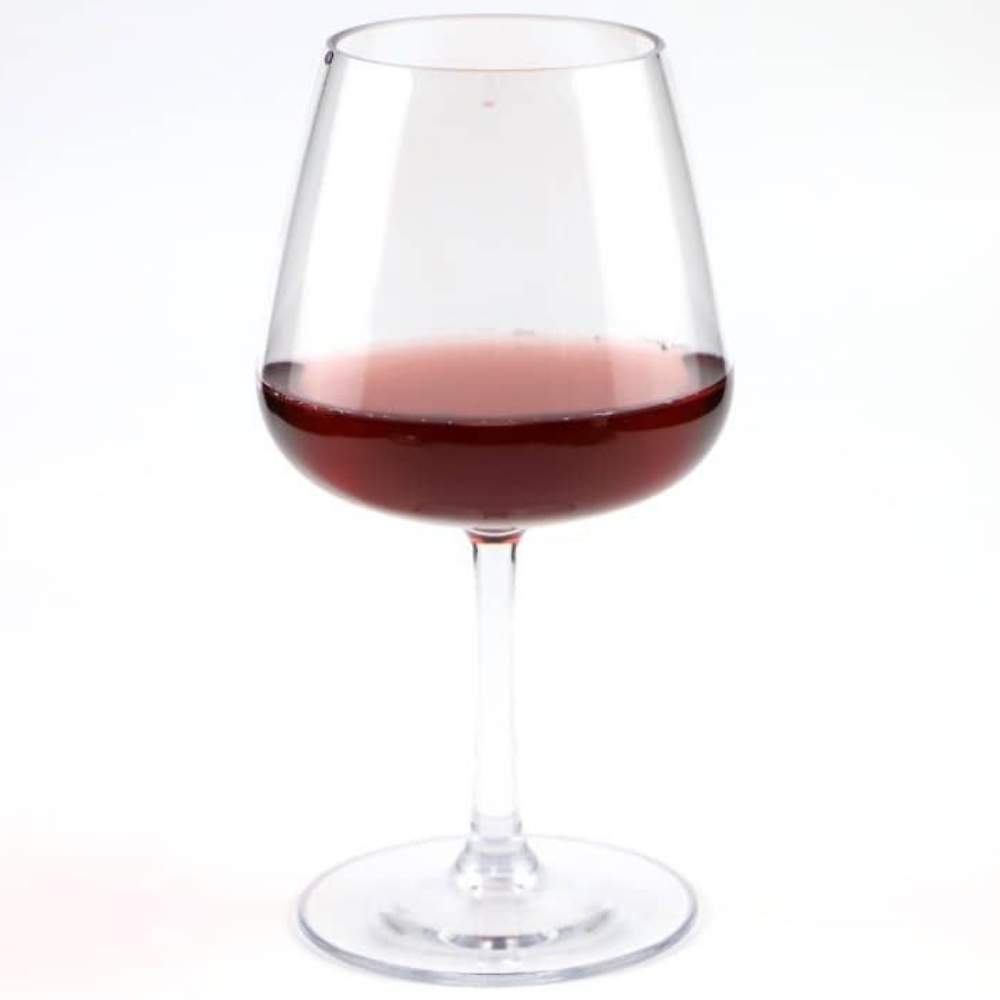 Tulip Shaped Long Stem Clear Plastic Break Resistant Wine Glass — Red Co.  Goods